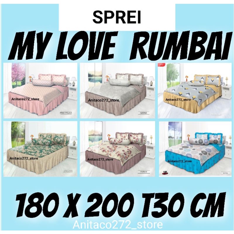 My Love Rumbai 180x200, Rumbai 50 cm