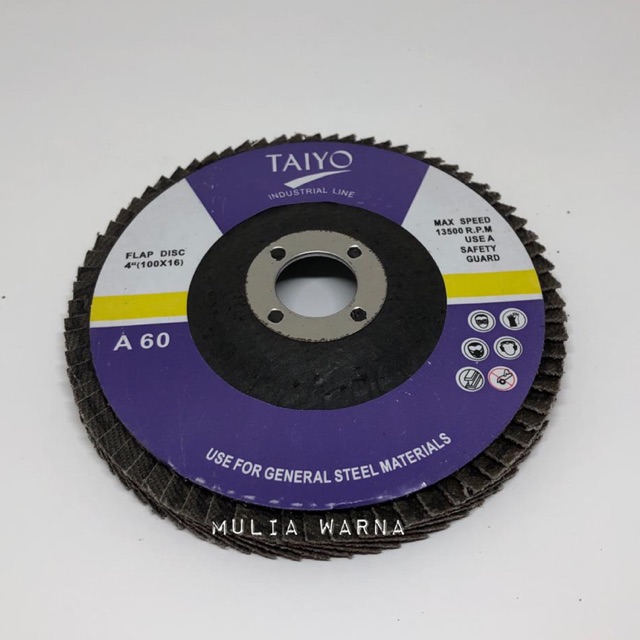 Taiyo flap disc 4" A180