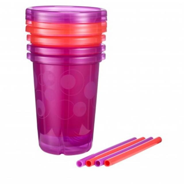 The First Years Take &amp; Toss Spill-Proof Straw Cups 10oz