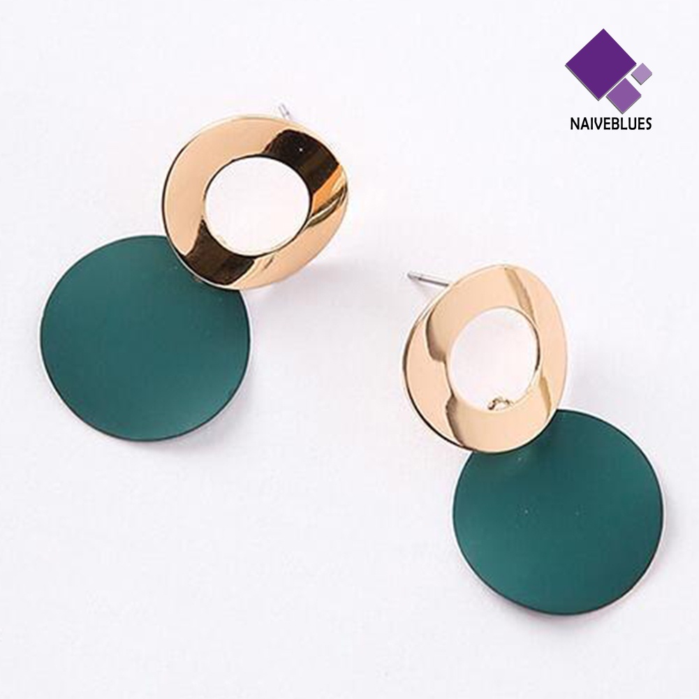 Anting Stud Bentuk Bulat Model Hollow Out Untuk Wanita