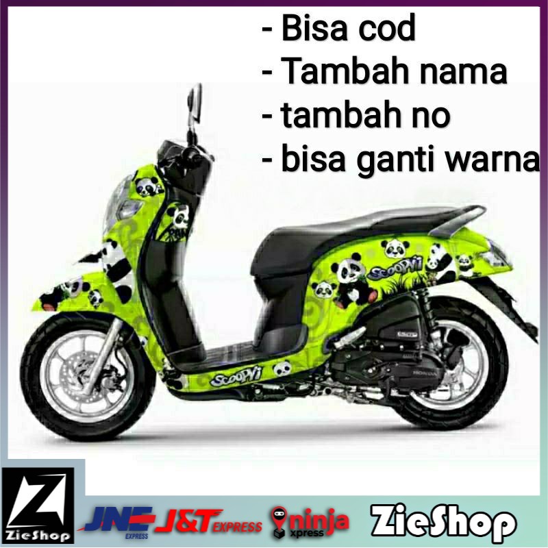 Decal scoopy fi 2020 full body Striping motor scoopy full motif Sticker motor variasi Stiker scoopy