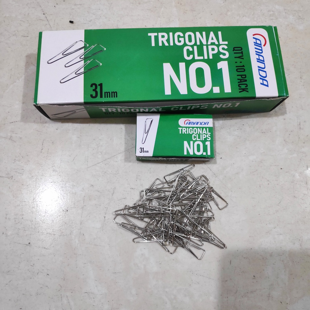 

PaperClip Klip Kertas Trigonal Clip Penjepit Kertas