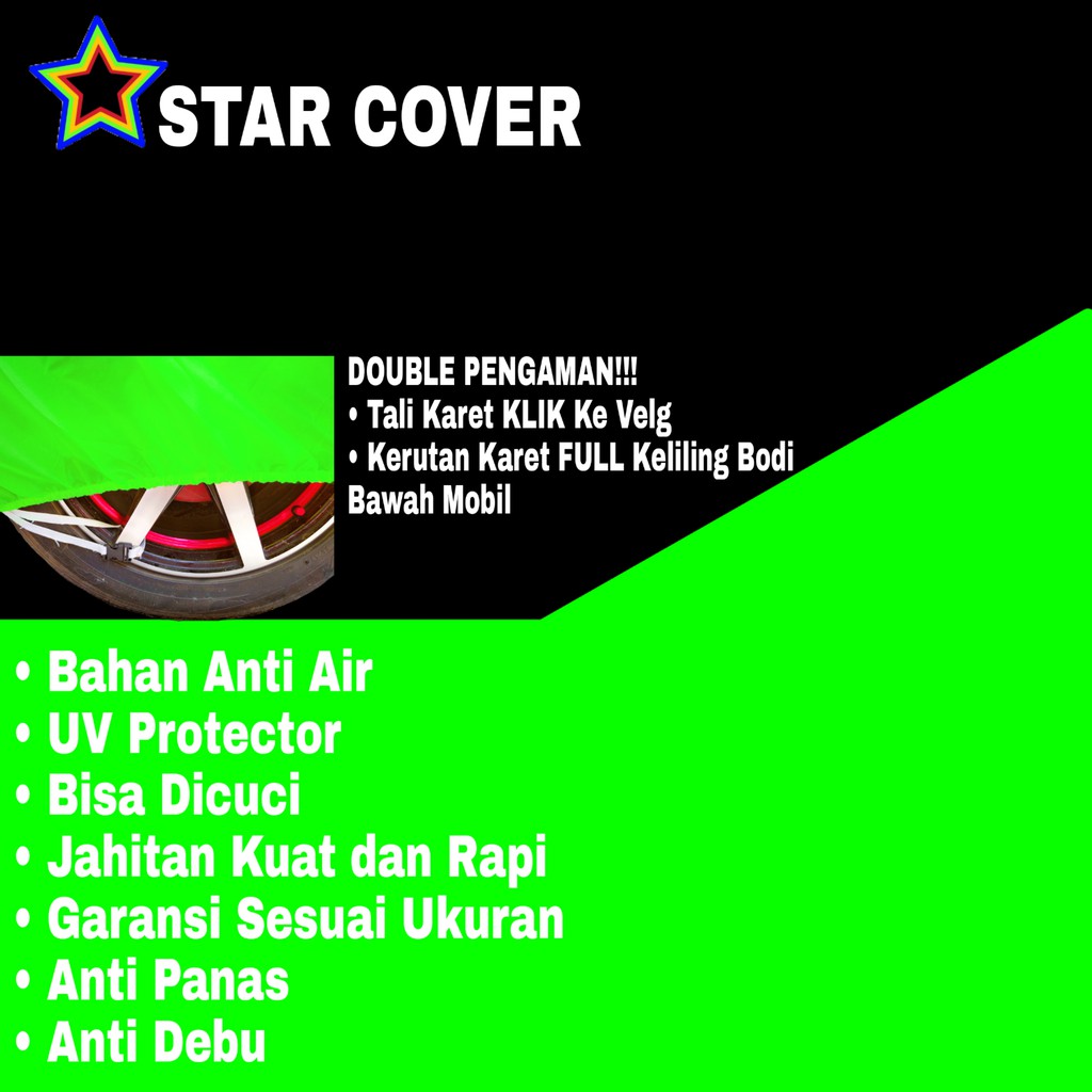 Sarung Mobil BMW E46 SERIES 3 Polos HIJAU Body Cover Penutup Body Bmw PREMIUM Hijau