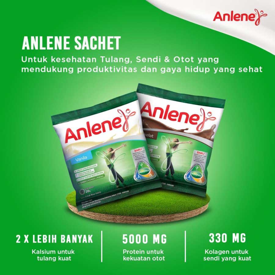 

Susu Anlene 10 Sachet - Nutrisi Tulang, Sendi dan Otot