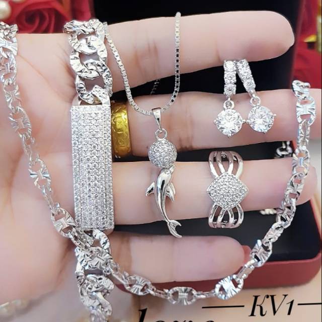 Xuping set perhiasan lapis emas 24k 1901