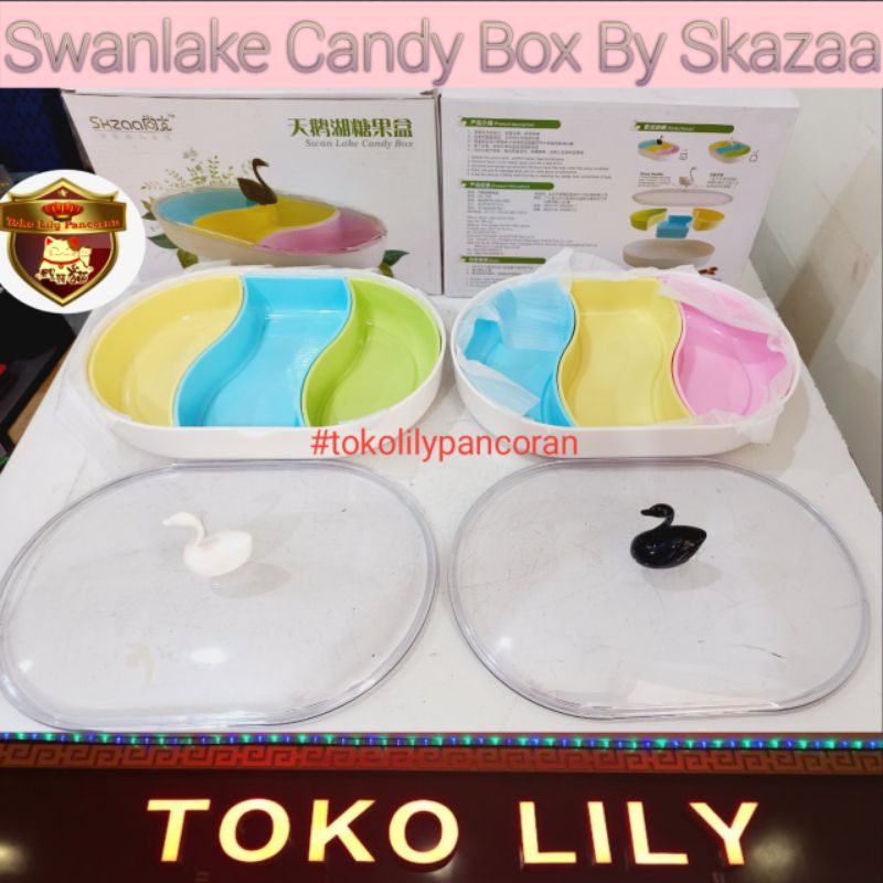 Toples Permen Buah Coklat Kacang / Tempat Permen / Candy Box Swanlake Angsa / Tempat Penyimpanan Serbaguna