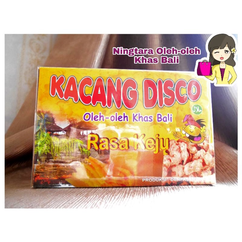 KACANG DISCO OLEH-OLEH KHAS BALI 300GR (KACANG DISKO RASA EXTRA PEDAS, KEJU, ORIGINAL, UDANG)