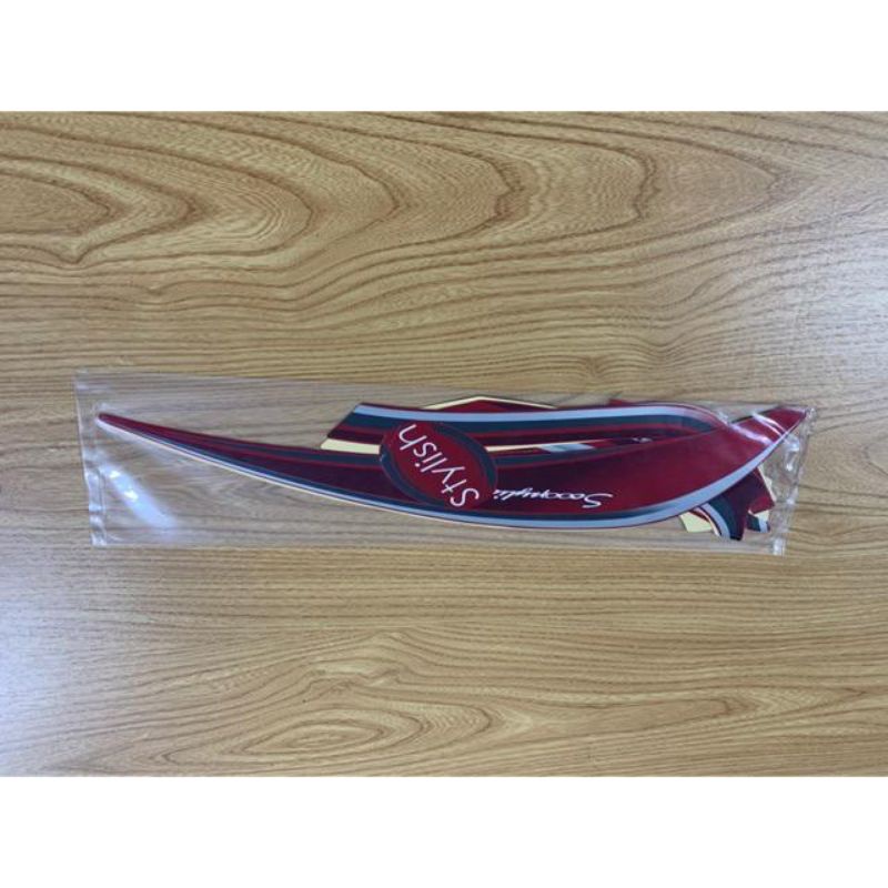 LIST STRIPING SCOOPY F1 NEW DONAT 2020 MERAH HITAM