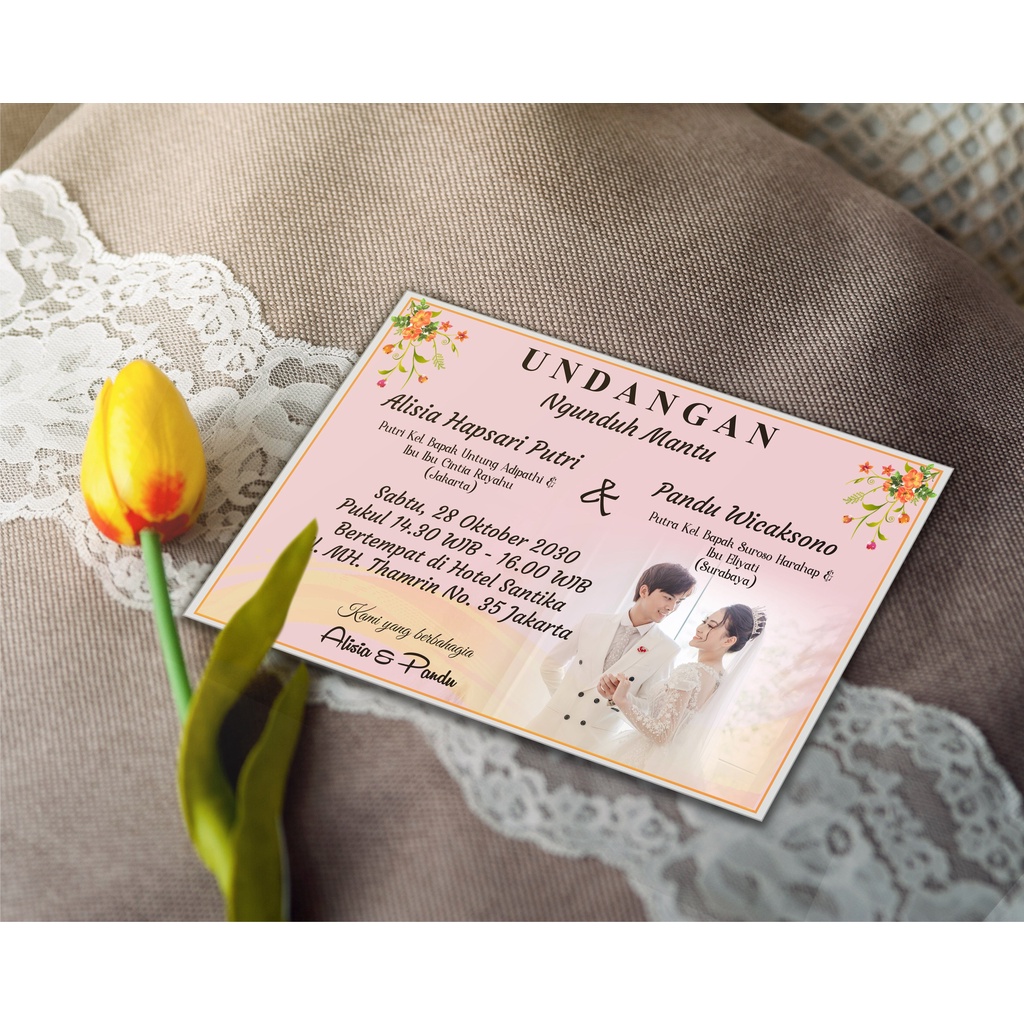 Undangan Kecil ukuran Mini buat di Kopi Desain Custom