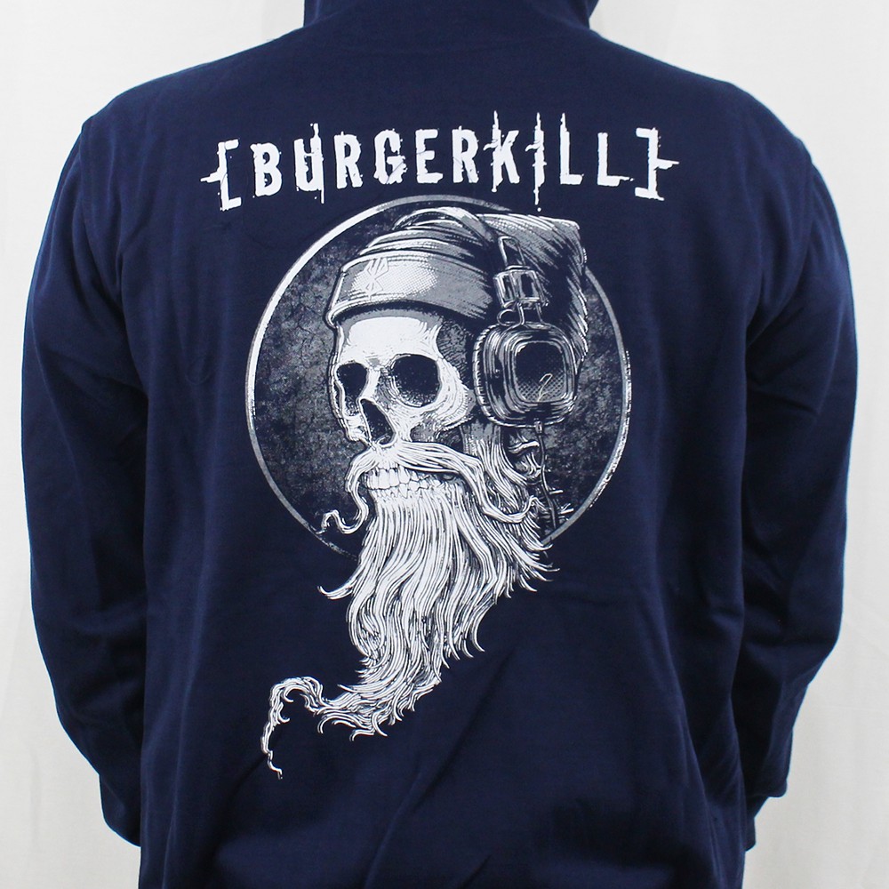 JAKET BURGERKILL HEAVY METAL M L XL XXL 01 - JAKET MUSIK METAL BURGERKILL - HOODIE MUSIK NAVY