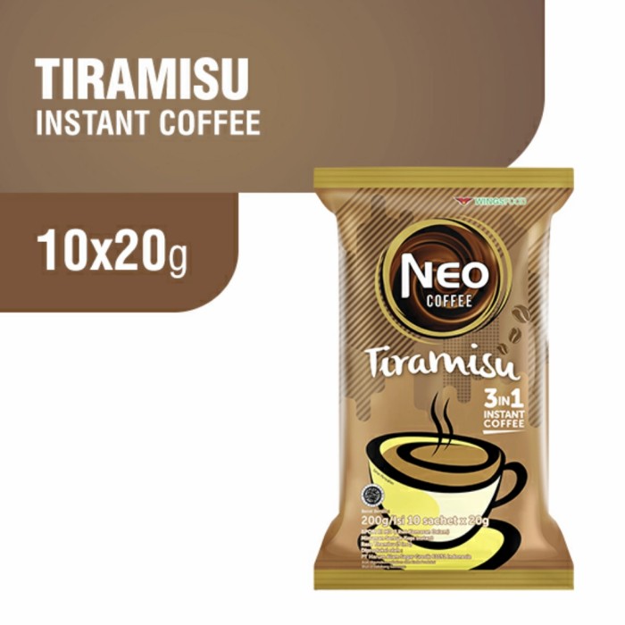 

MURAH NEO COFFEE TIRAMISU BAG 10 × 20 GR