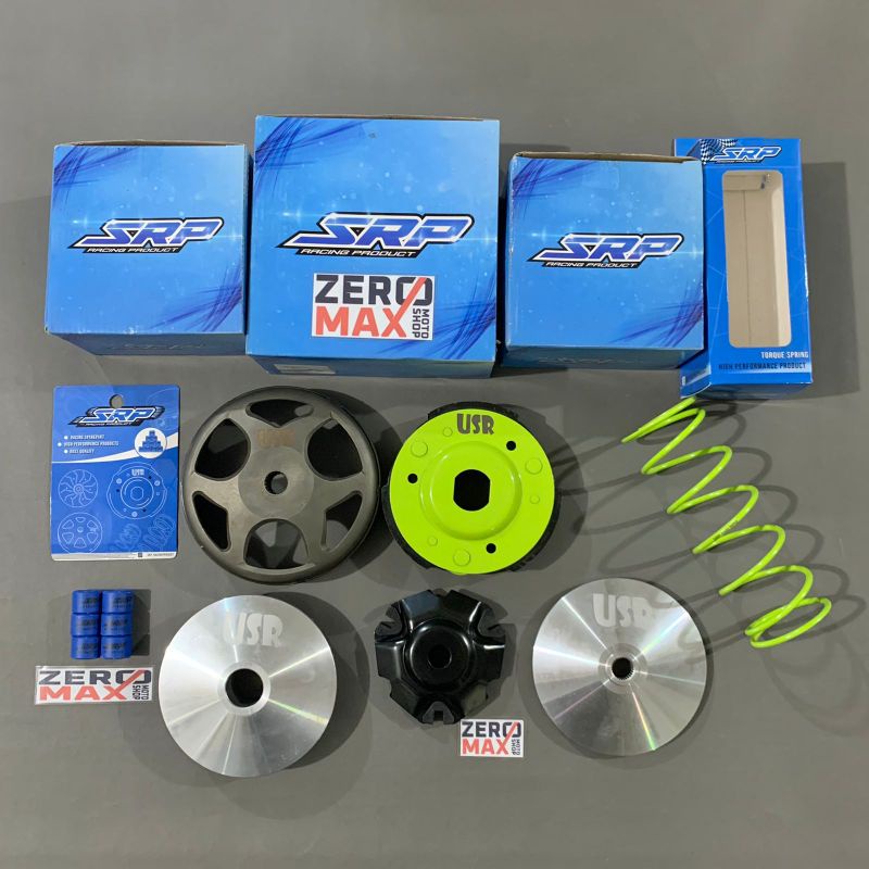Paket Upgrade CVT Pulley Mangkok Kampas Ganda SRP Ultra Speed Racing Vario 125 Old