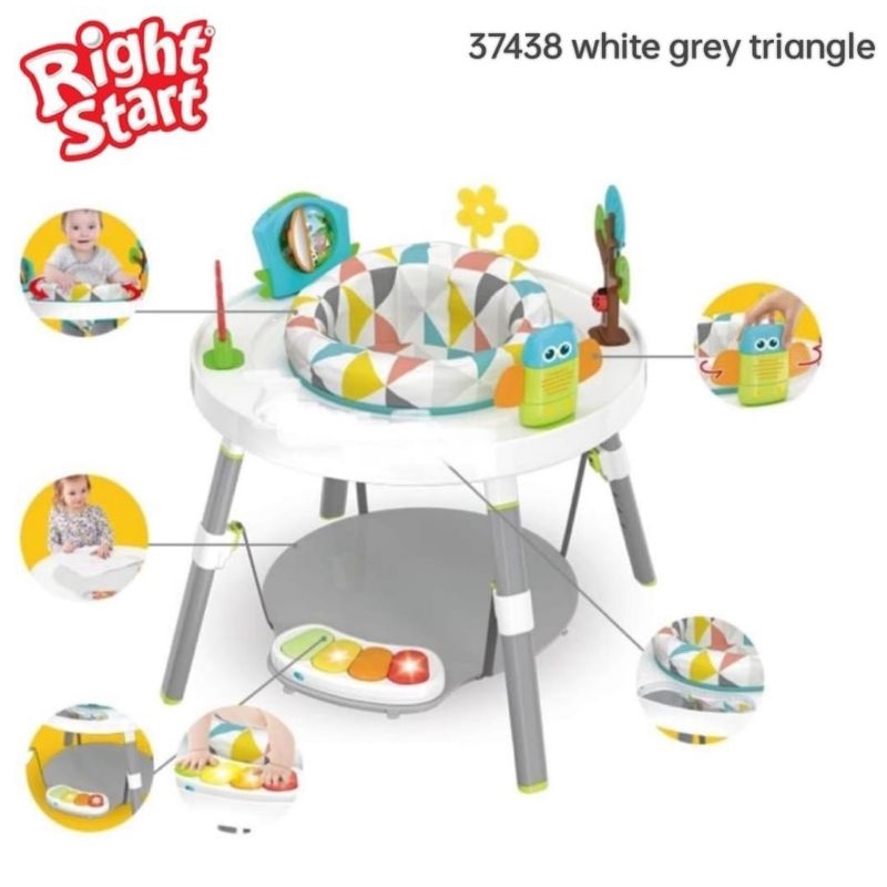 Right start grow with me 3 stages activity center meja mainan bayi jumper