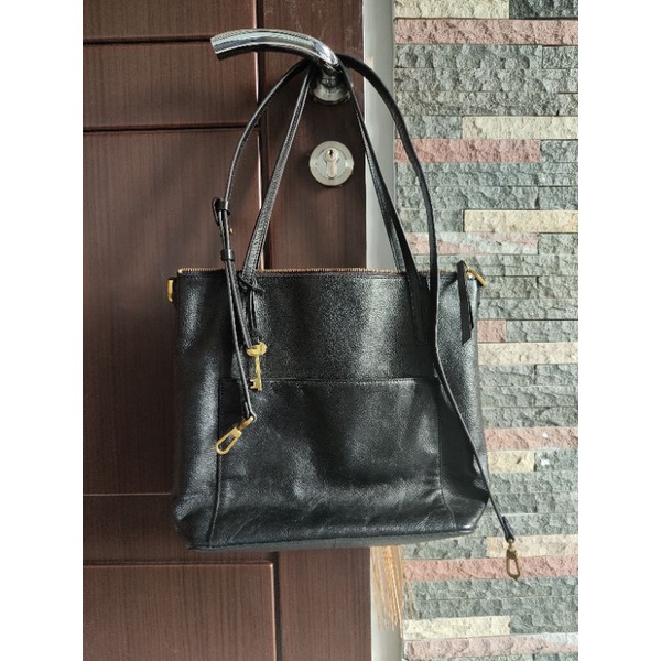 Evelyn Tote Zip black original Fossil