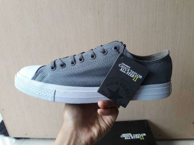 Sepatu Converse Allstar CT PRO LUNARLON BNIB IMPORT PREMIUM GREY ABU KETS SNEAKERS KADO PRIA WANITA