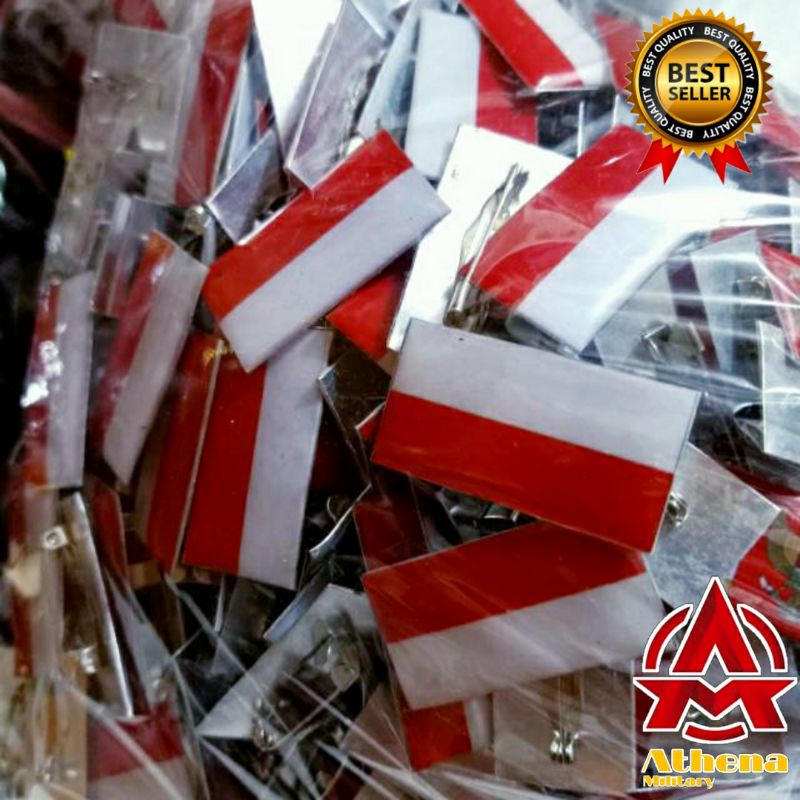 Pin Bendera Merah Putih Pin Indonesia Peniti Satuan Kwalitas Bagus