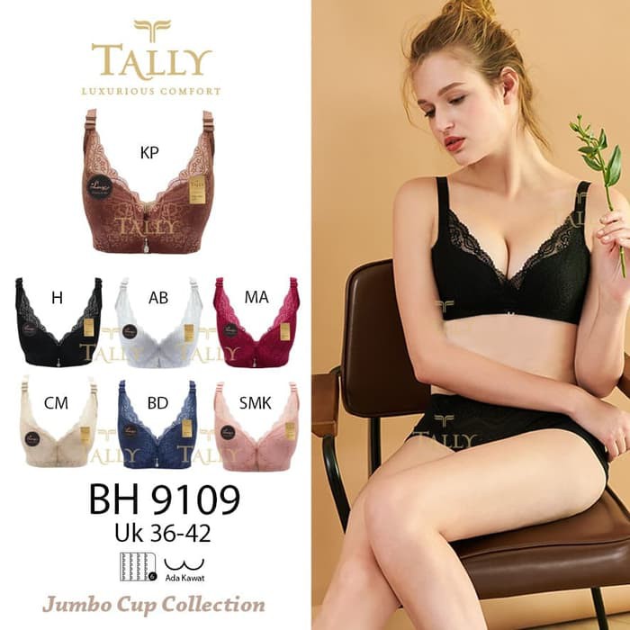 BH / BRA TALLY 9109 BRA PENUTUP LEMAK - Bra Model Kawat 6 kait BK