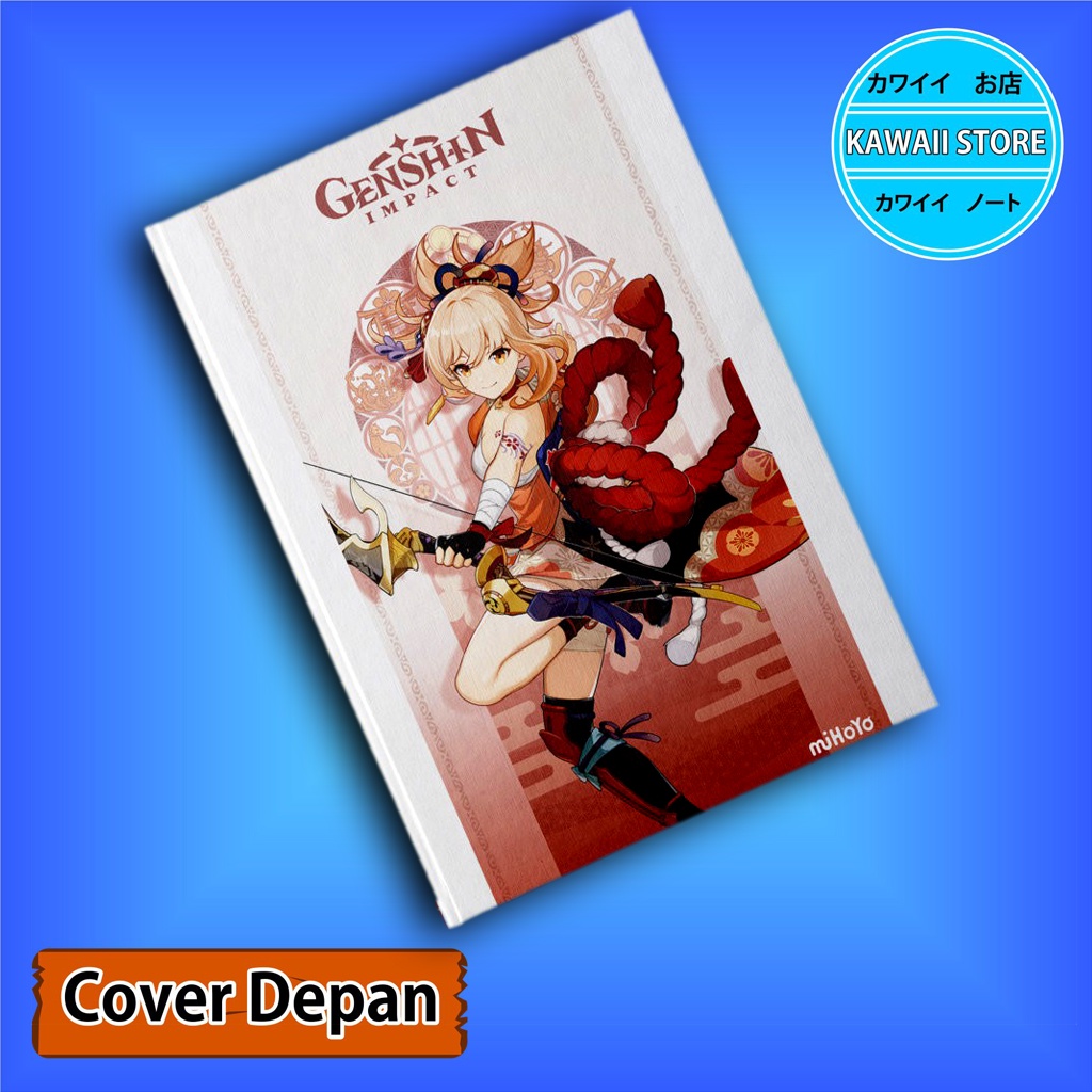 

Notebook / Pocket book Hard Cover Anime Game Genshin Impact YOIMIYA uk A5 & A6 / Notes Book