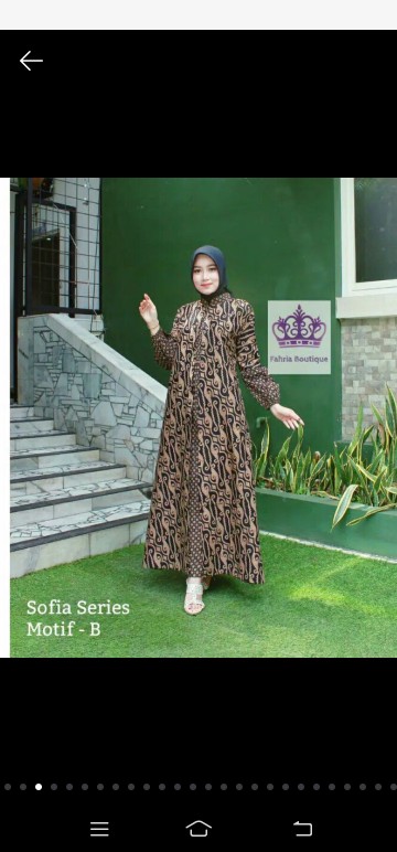 Batik Gamis Wanita Ld 1o4, Gamis Syari, Gamis Batik Kombinasi, Gamis Murah,dress Batik Wanita