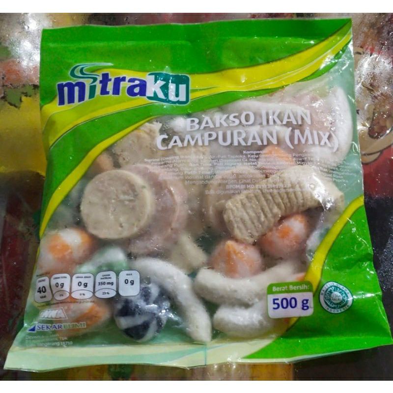 Jual Mitraku Bakso Ikan Campuran Mix 500gr Shopee Indonesia