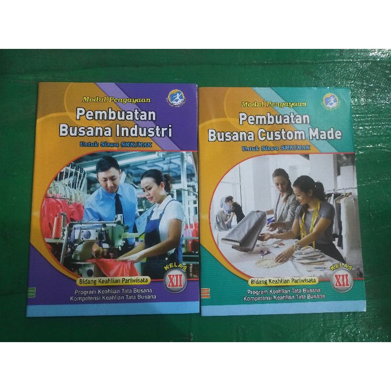 ORI buku modul pengayaan SMk pembuatan busana industri dan busana mode kls 12 edisi terbaru