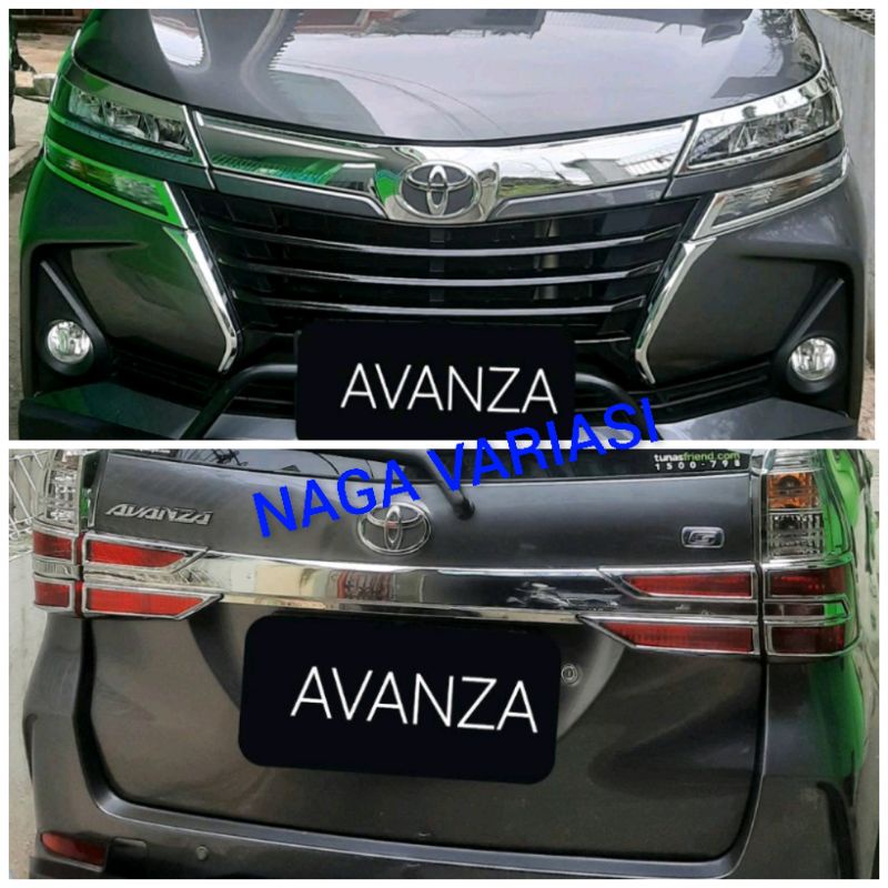 GARNISH LAMPU AVANZA 2019+2021 CRUME COVER LAMPU AVANZA