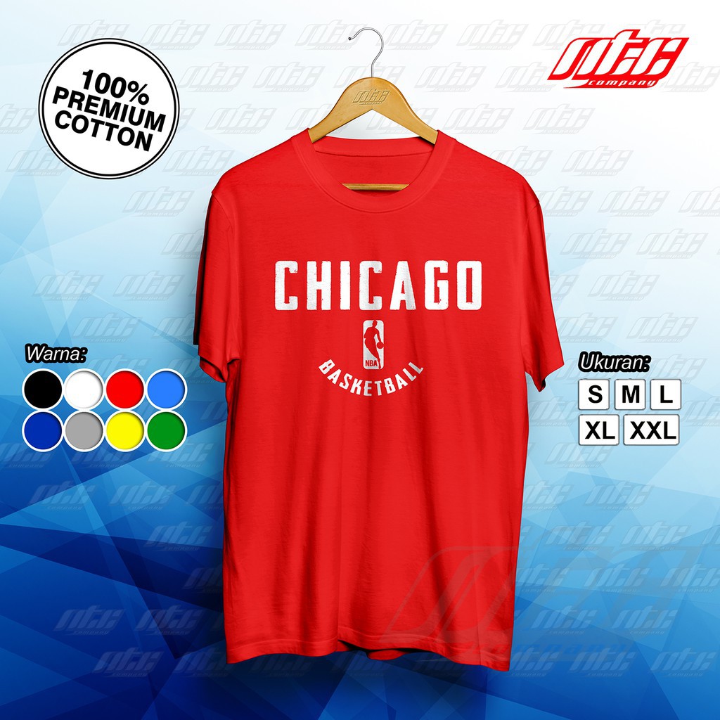 Kaos / T-shirt / Baju CHICAGO NBA Original Terbaru -mitra