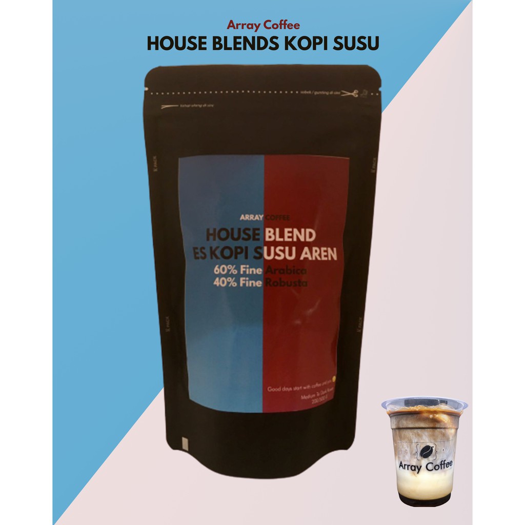 

HOUSE BLEND ES KOPI SUSU AREN 200 gram (Biji/Bubuk)
