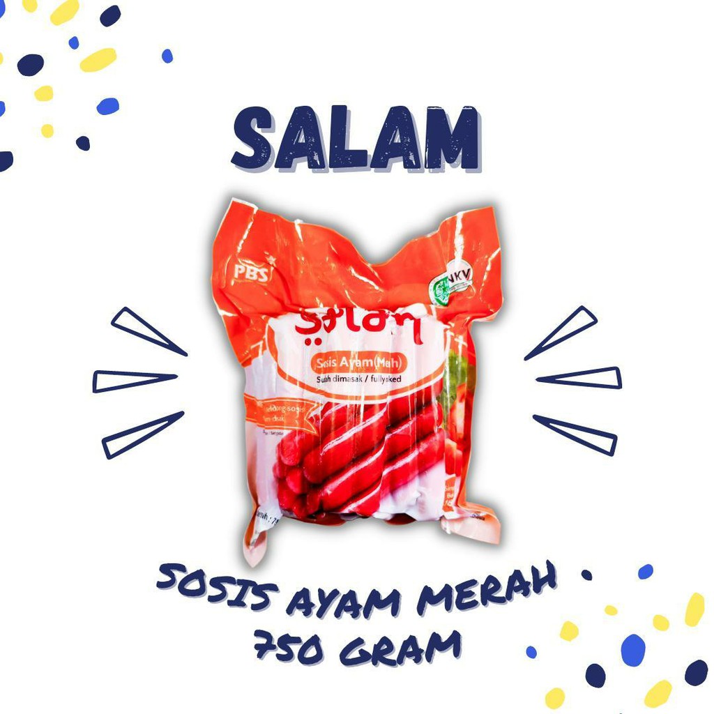 

ADDRIELLA - SALAM SOSIS AYAM MERAH 750gr | SALAM/FROZENFOOD/FROZENFOOD MURAH