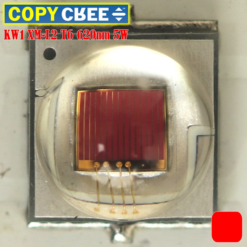Led Cree Merah RED 5w 620nm 2a 16mm