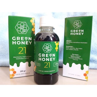 OBAT SARIAWAN Green Honey 21 Madu Hijau 280gr Menyembuhkan Sariawan Mulut Ampuh 100% HALAL