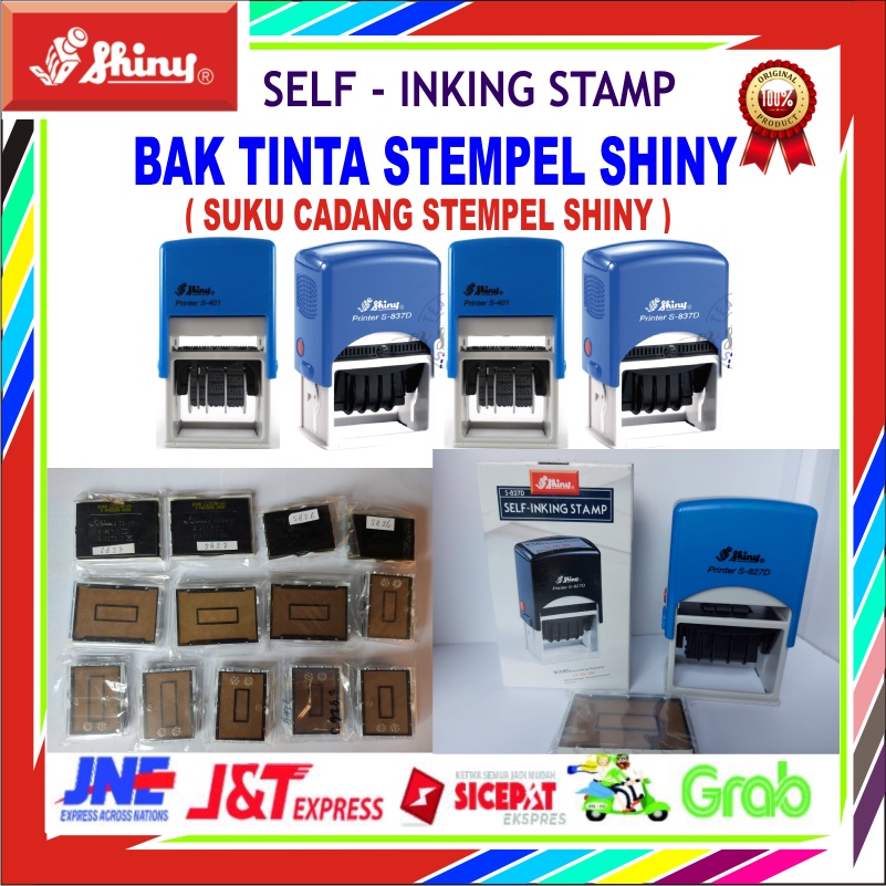 

BAK STEMPEL CAP STAMP PAD SHINY S826 S826D S827 S827D 401 S402 S401D TINTA LUNAS PAID RECEIVED