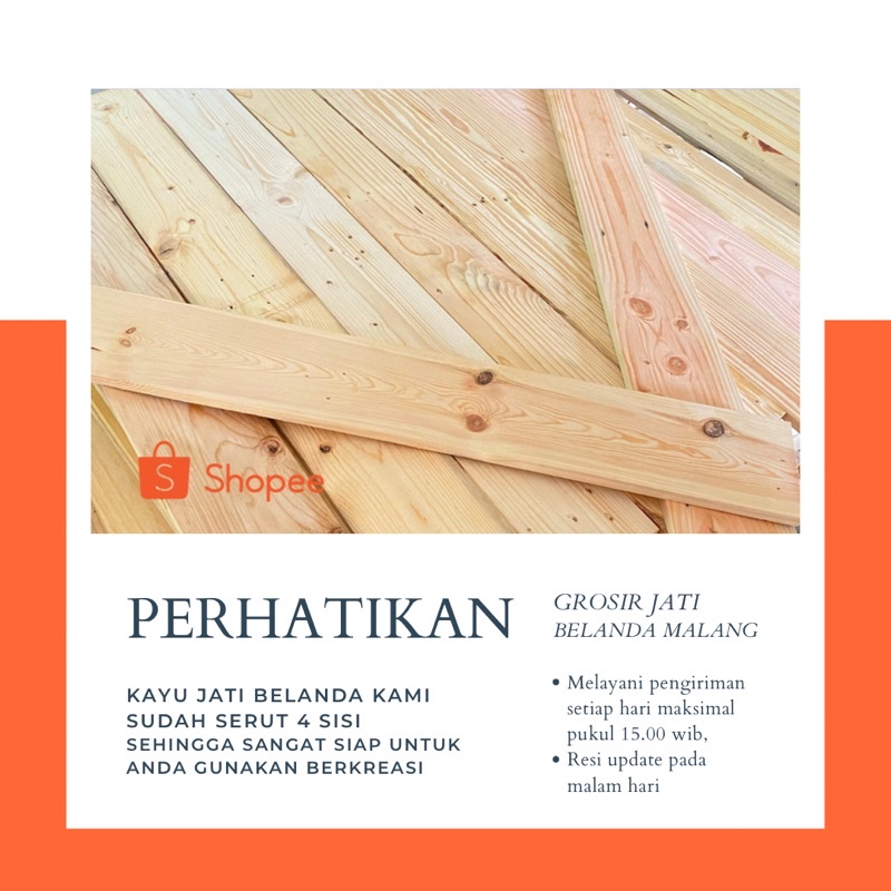 Papan jati belanda 120x15 sudah serut halus (Mohon baca deskripsi produk)