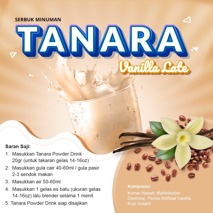 

Bubuk Vanilla Latte 1kg - Powder Minuman Bubble dan Thai Tea Kualitas Premium - bp