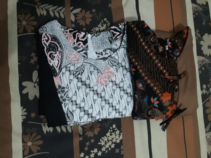 M-l-xl-xxl Batik Wanita Asj Sa Hrb026 Kenongo Kemeja Tosca Pendek
