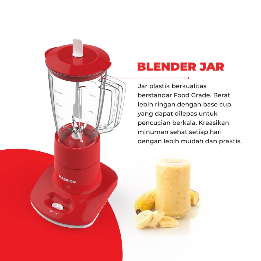 Maspion MT 1261PL 1L Blender Plastik Murah Surabaya MT 1261 PL