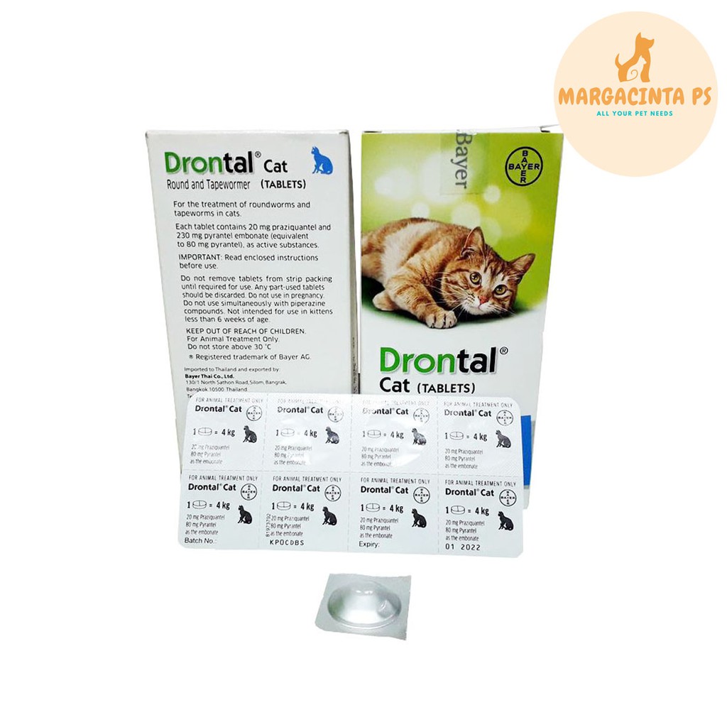 Drontal Cat Tablets Obat Cacing untuk Kucing