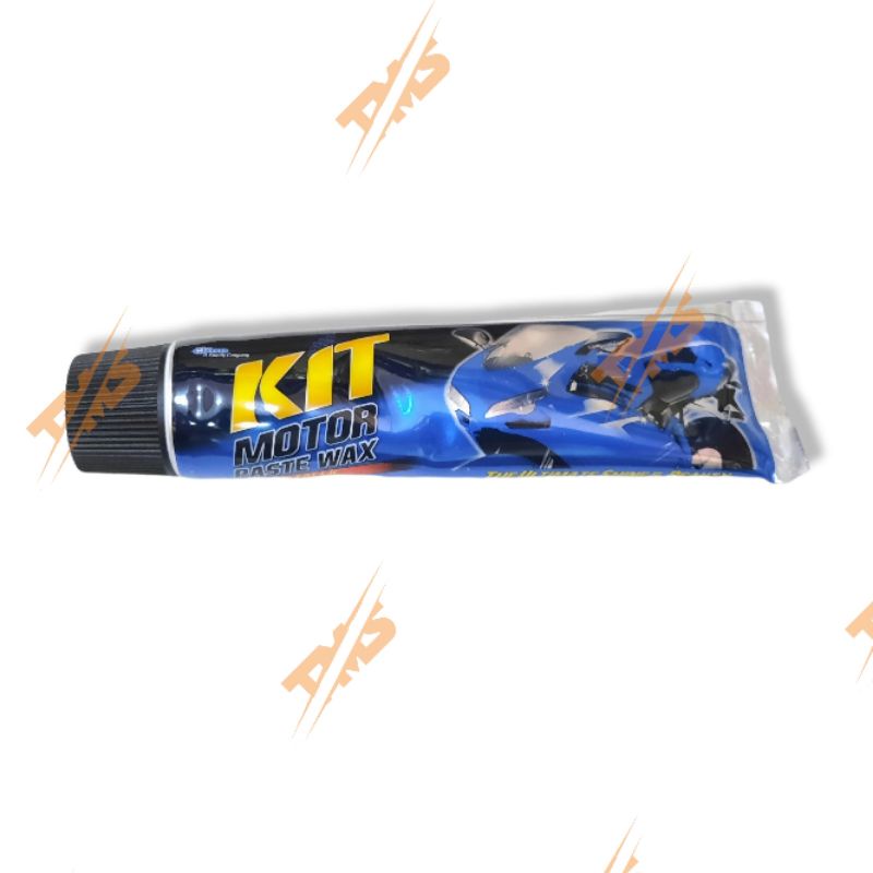 Kit Motor Paste Wax Metalic Pengkilap Pelindung Cat Biru 60 gr