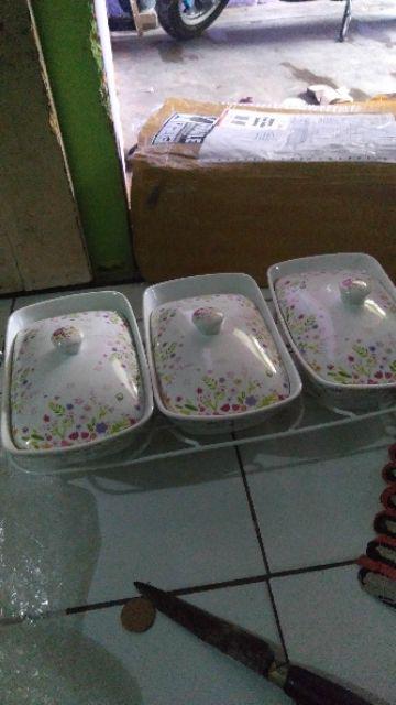 (hanya Di Shopee) Vicenza Alat Saji Dengan Rak / Wadah Sayur / Prasmanan Vicenza - Ba751