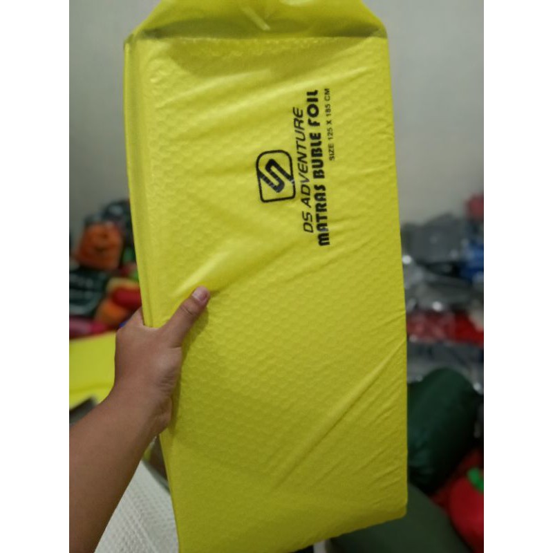 matras camping almunium foil double side 2 sisi bubble foil untuk 2 orang