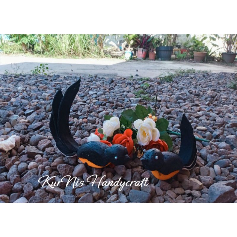 Burung murai/boneka burung murai/hiasan mahar burung murai/burung replika/mas kawin/mainan burung