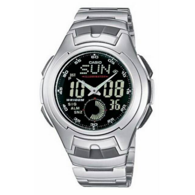 JAM TANGAN PRIA/COWOK CASIO RANTAI DUAL TIME ORI GARANSI INTERNASIONAL TAHAN AIR ELEGANT...