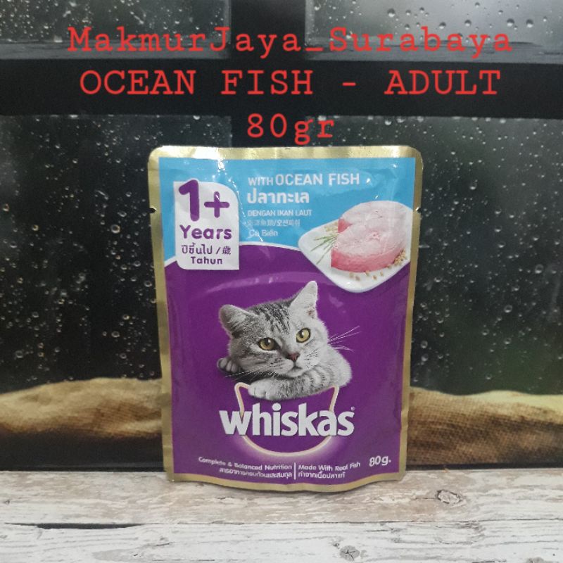 Whiskas Adult &amp; Junior sachet 80gr /Wet food/pouch/Whiskas murah