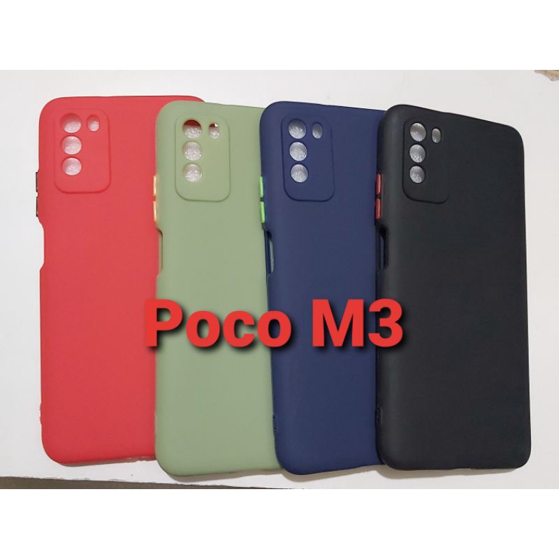 Case Candy Xiaomi Poco M3 Pro New Xiaomi Poco M3 New - Softcase Tpu Macaron Protective Camera Button Colour - UA