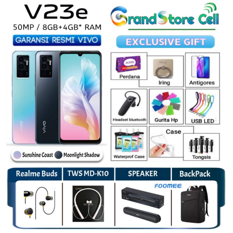 VIVO V23e RAM 8/128 GB | VIVO V23 e RAM 12/128 GB GARANSI RESMI VIVO INDONESIA