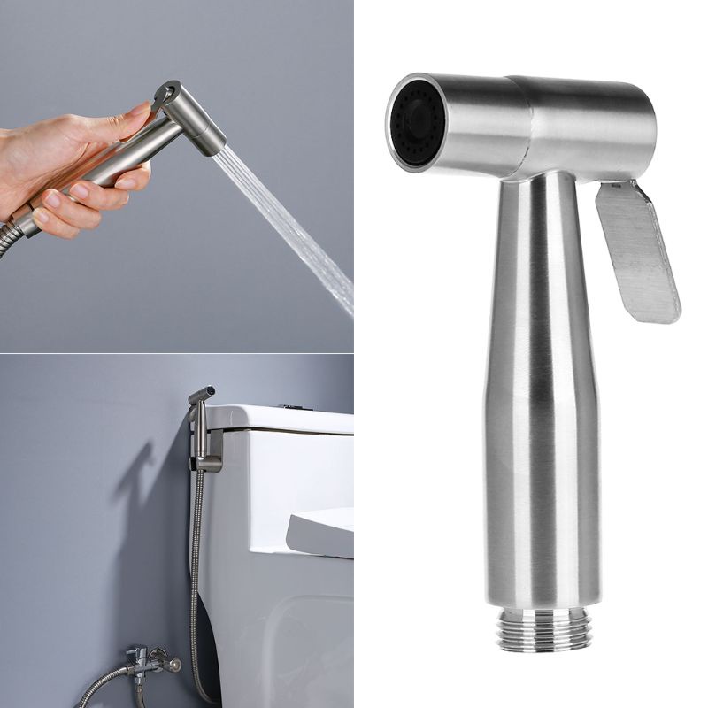 Gro Set Kepala Shower Genggam Bahan Stainless Steel Untuk Kamar Mandi