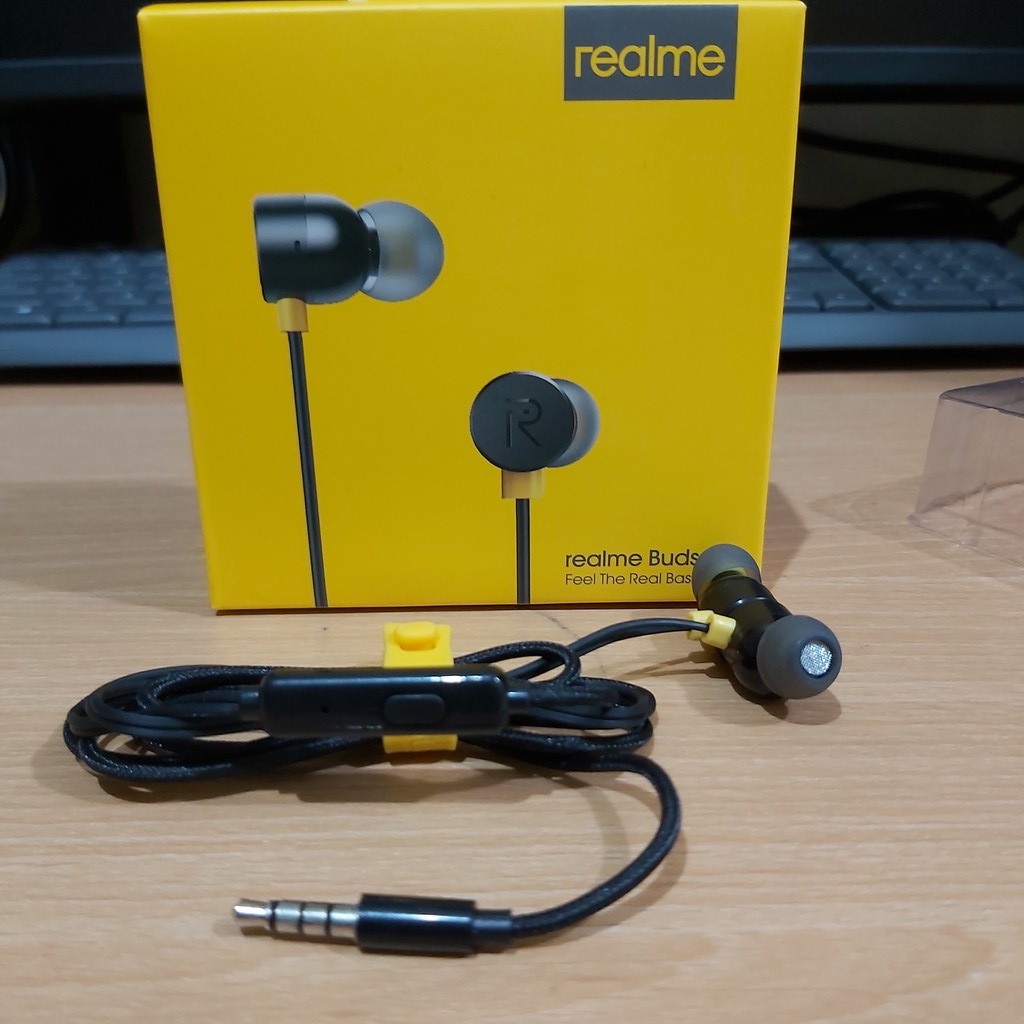 Headset earphone handfree realme buds MA10 magnet