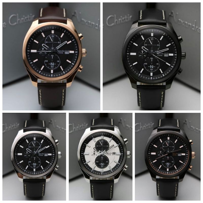 JAM TANGAN ALEXANDRE CHRISTIE PRIA AC 6550 ORIGINAL