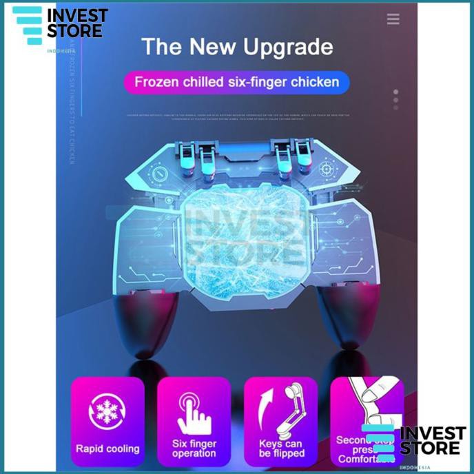 DISKON Memo DL88 Gamepad Cooler Pendingin HP Gamepad Gamingpad Cooler Thermal - Hitam