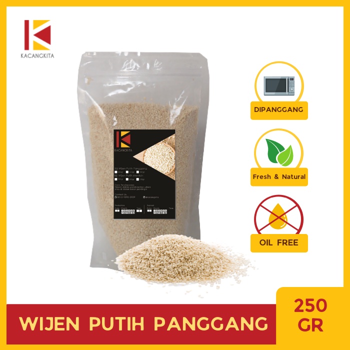 

Biji Wijen Putih Panggang - Roasted White Sesame Seed 250gr